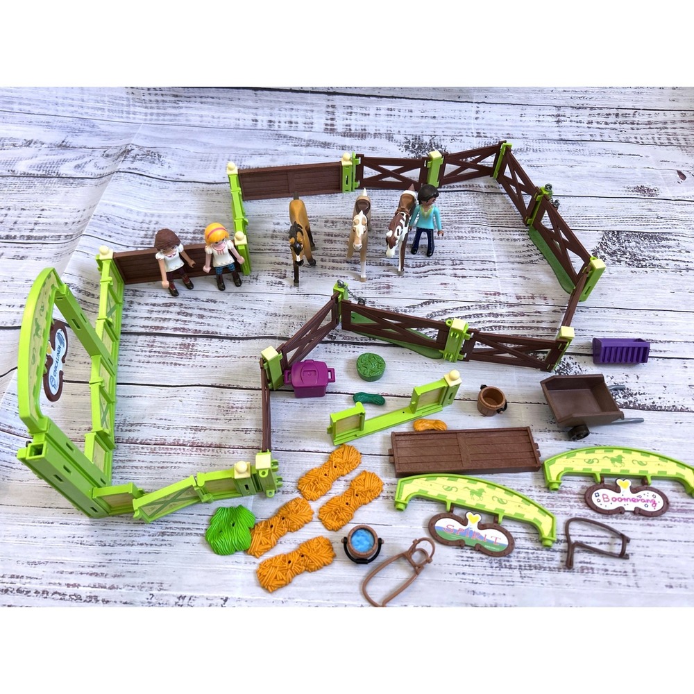 PLAYMOBIL Spirit Riding Free Horse Stable Figures Accessory Lot Incomplete